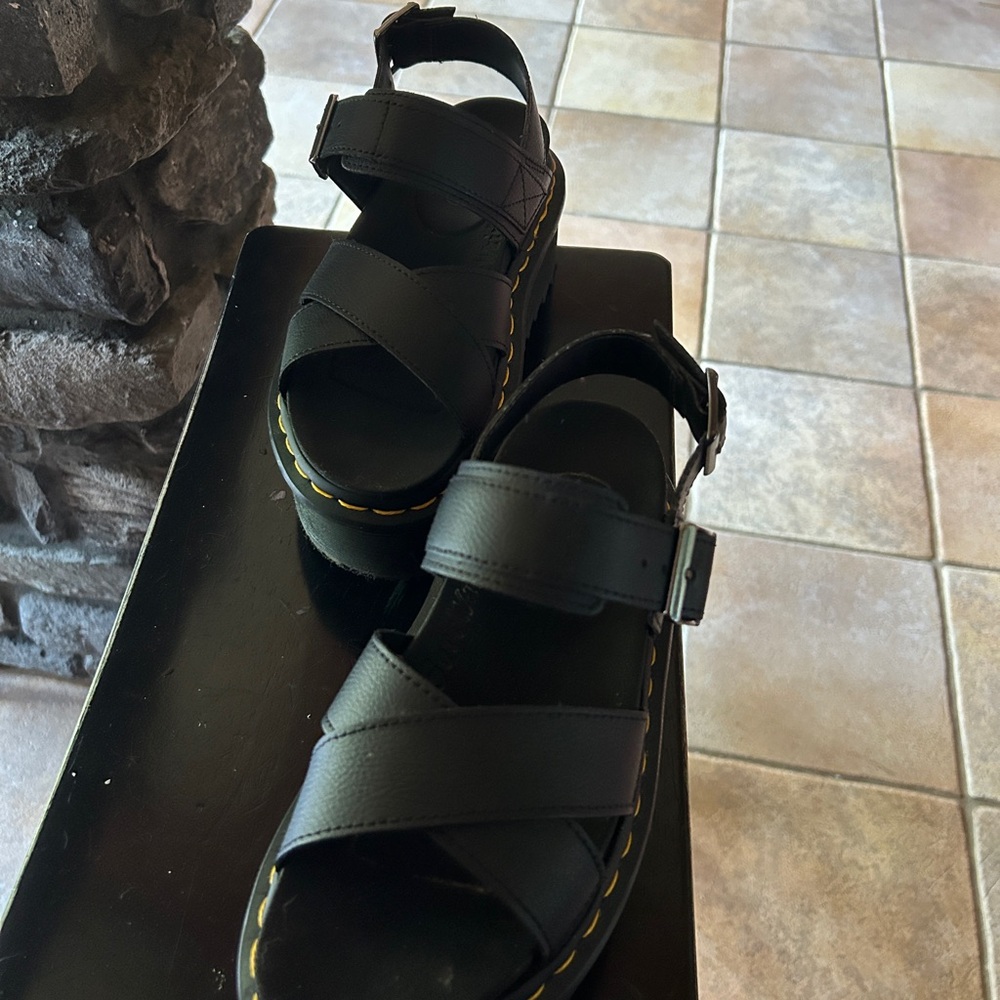 Dr. Martens Black Platform Sandals